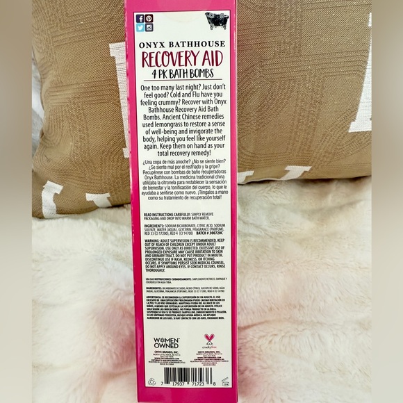 Pink Recovery Aid Bath Bombs - Picture 4 of 7